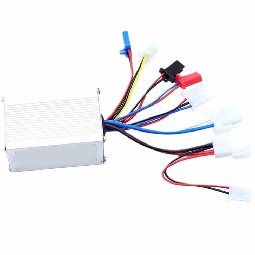 Kit de motor de velocidad de bicicleta, kit de conversión de scooter eléctrico de 24 V 250 W con agarre de goma suave para bicicletas, scooters, triciclos (controlador de 24 V 250 W)