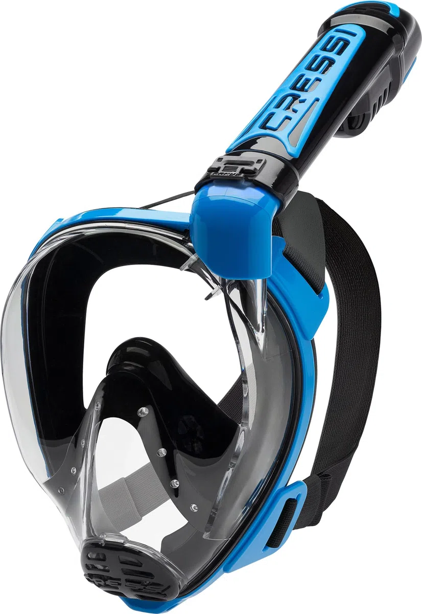 CRESSI Duke Full Face Snorkel Dry Mask - Large Vision Full Face Mask with Snorkel Dry, Unisex
