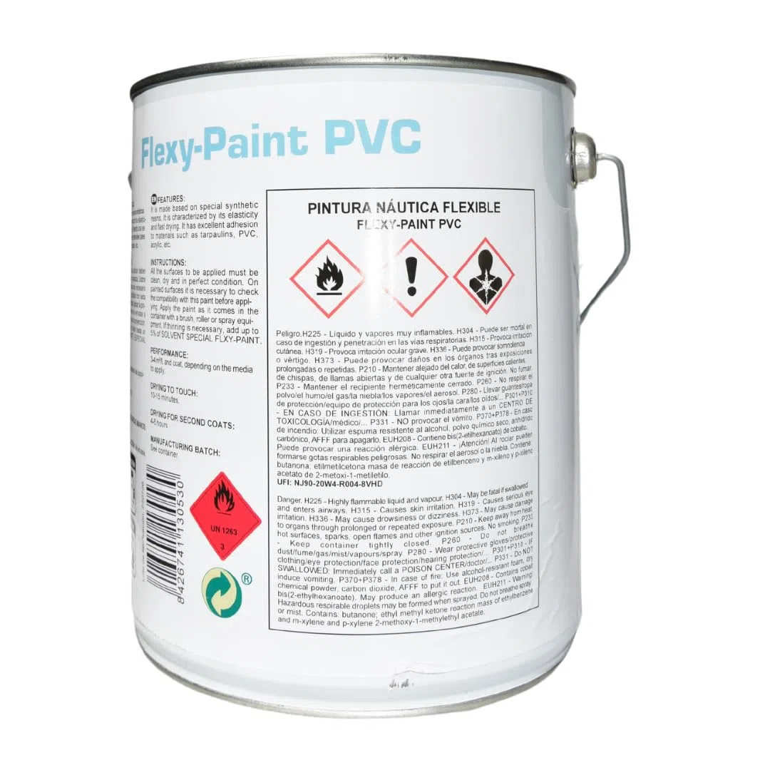 Pintura Náutica Flexible para PVC Flexy-Paint 750ml (Negro)