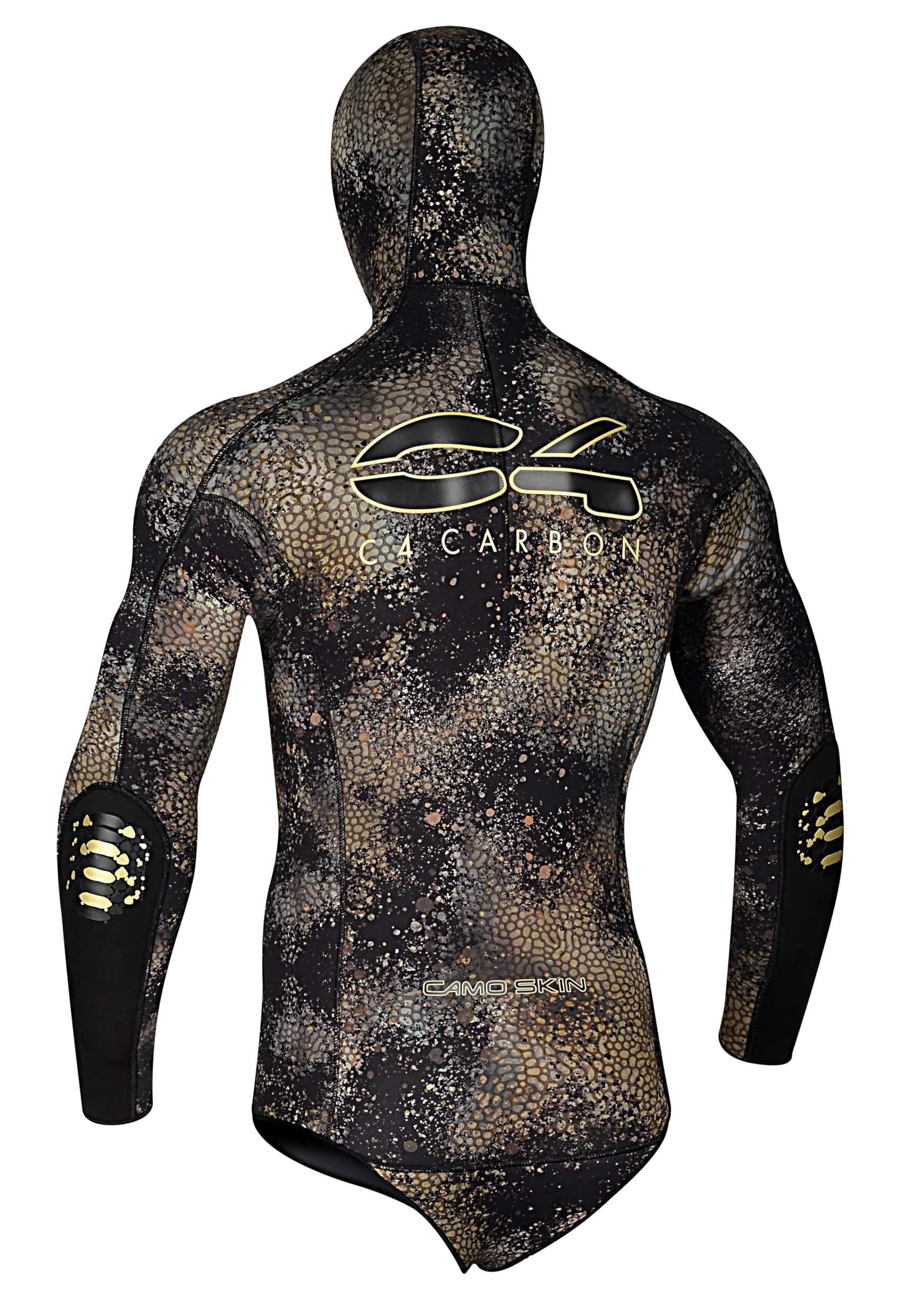 C4 Traje de buceo Camo Skin, dos piezas para pesca subacuática – Neopreno certificado sin ftalatos ni látex – Chaqueta y pantalón se venden por separado