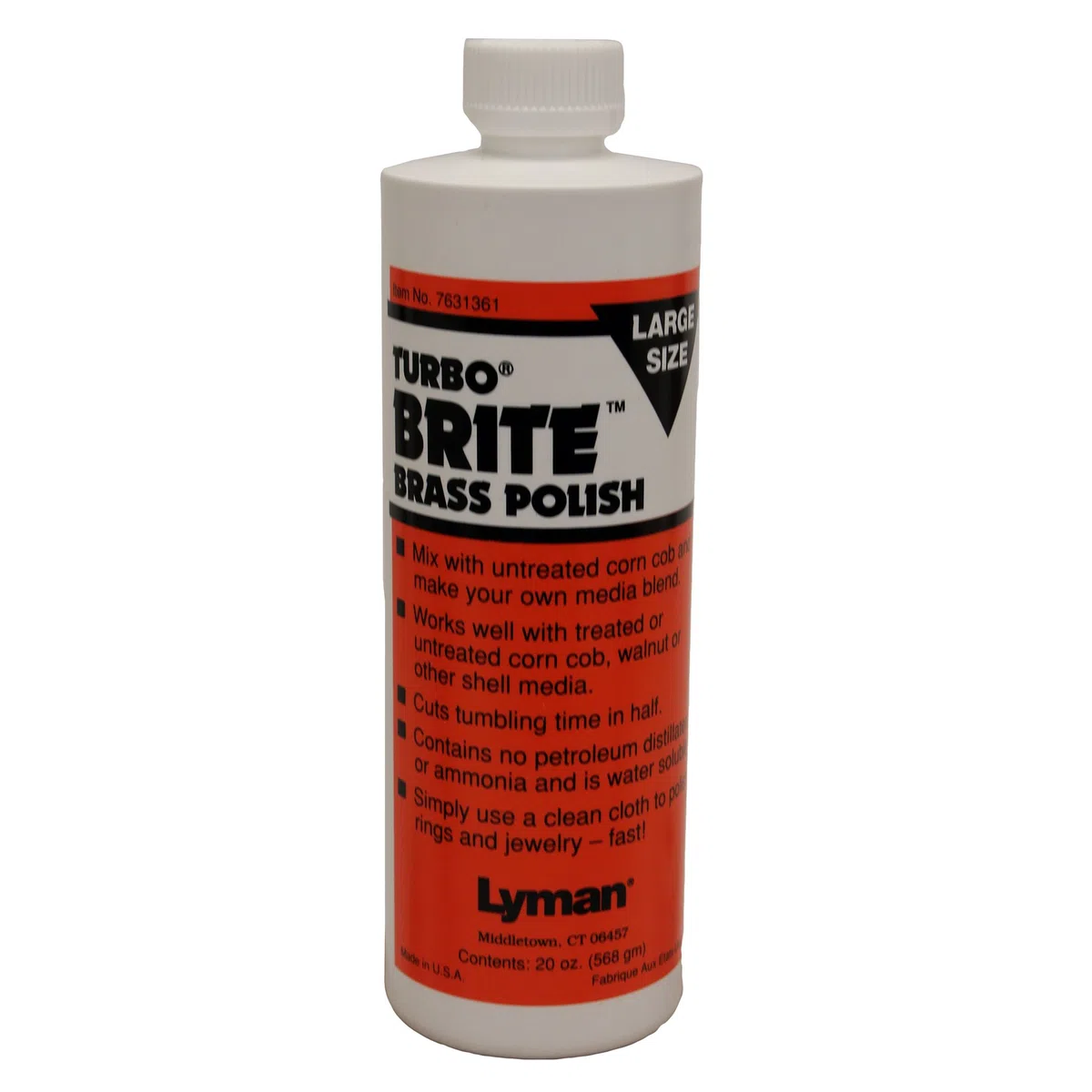 Lyman Recargando Turbo Brite - Esmalte de latón (20 onzas)