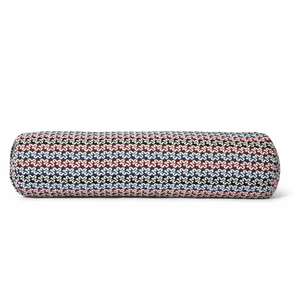 Bolster Yoga Rodillo Krishna Yin Yoga 68 x 22 cm Relleno Espelta Orgánica Cubierta Algodón Lavable Cojín Zafu Yoga Rodilla Rulo Pilates