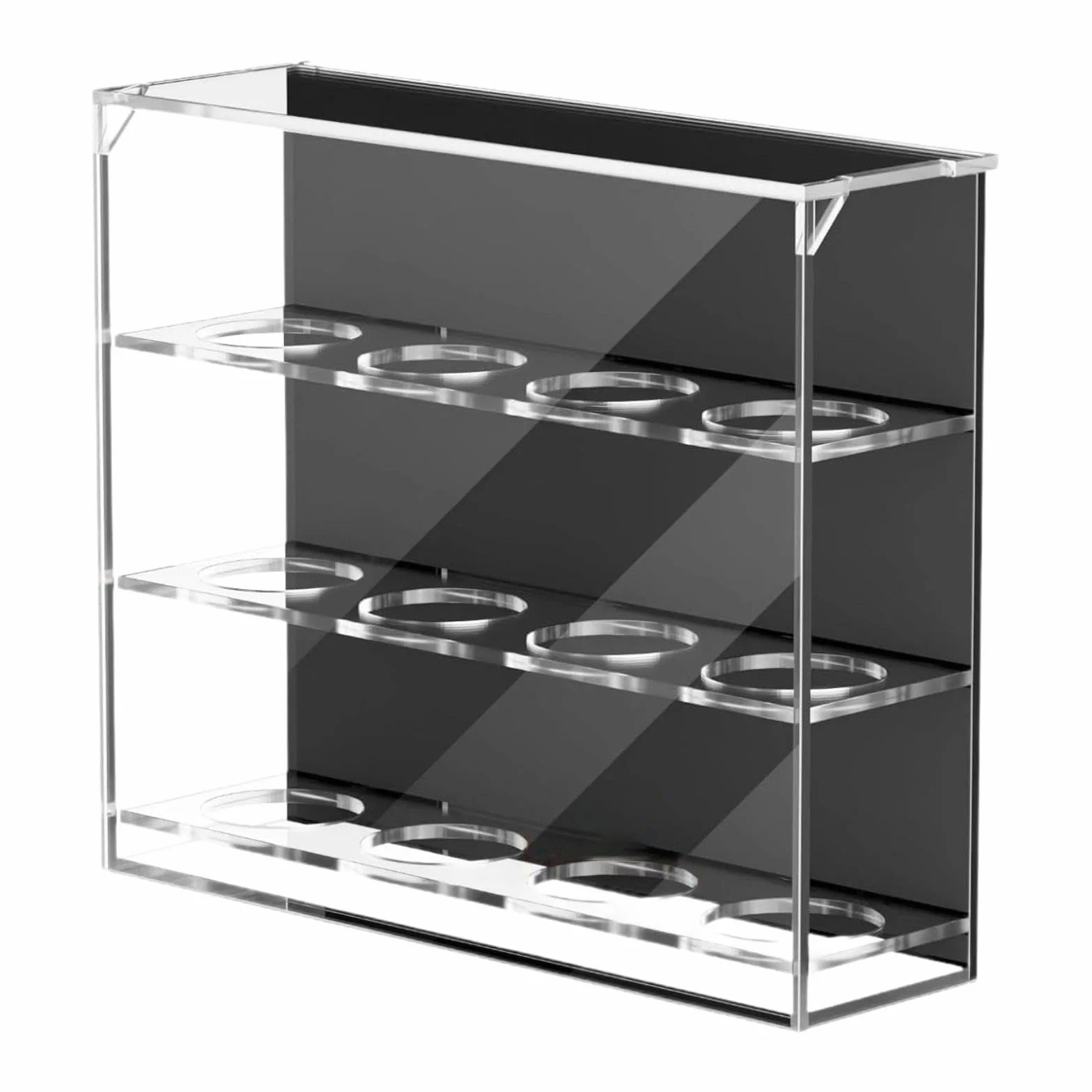 Vitrina de Pared para Pelotas de Golf, 3 Niveles, 12 Ranuras, Elegante, Transparente, para el hogar, Soporte para Pelotas de Pong.