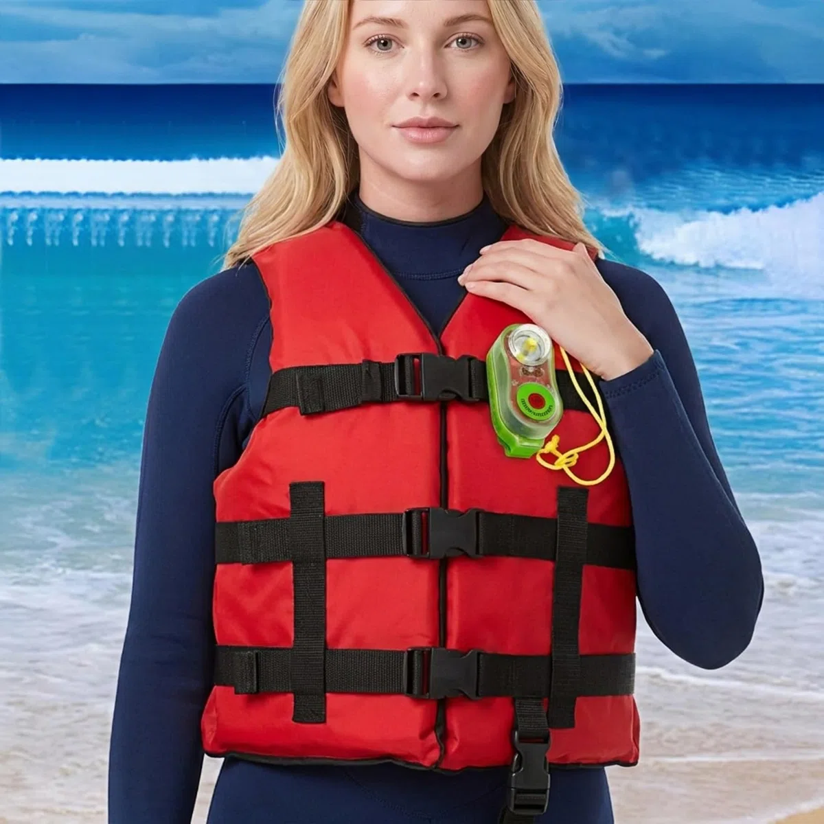 Luces de chaleco salvavidas LED con activación de agua – Juego de 4/8 piezas – Rojas y Verdes para Emergencia en el Mar para Supervivencia en Agua de Emergencia