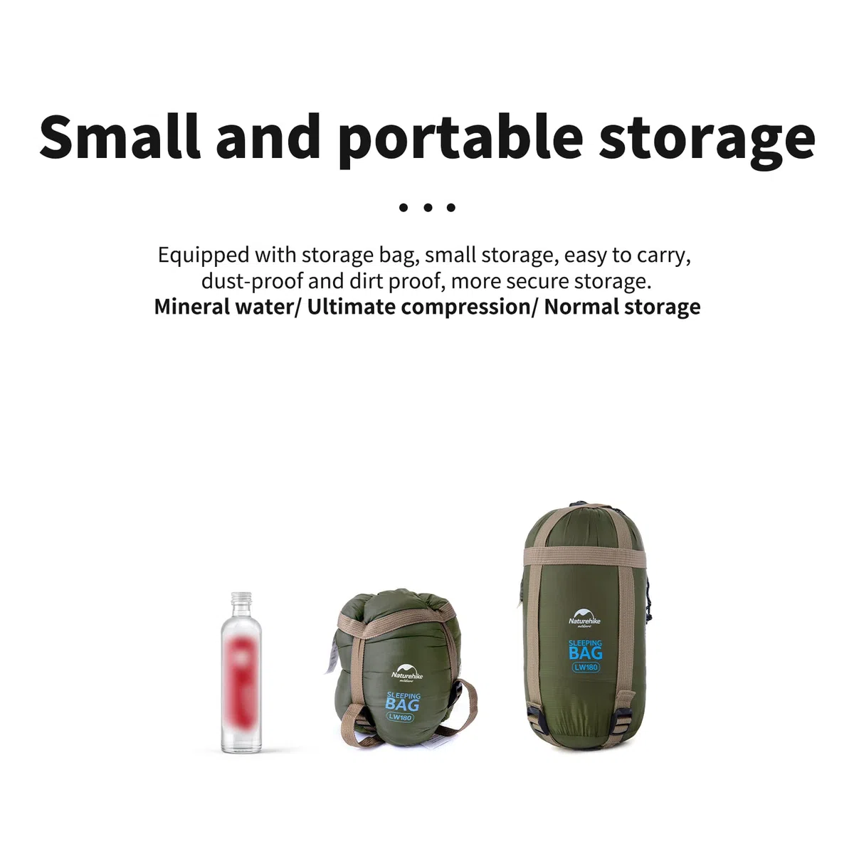 Naturehike - Saco de Dormir de Verano Ultraligero (760 g) - sobre Ligero y portátil, Bolsa de Dormir de 3 Estaciones, Impermeable, cómodo con Bolsa de compresión