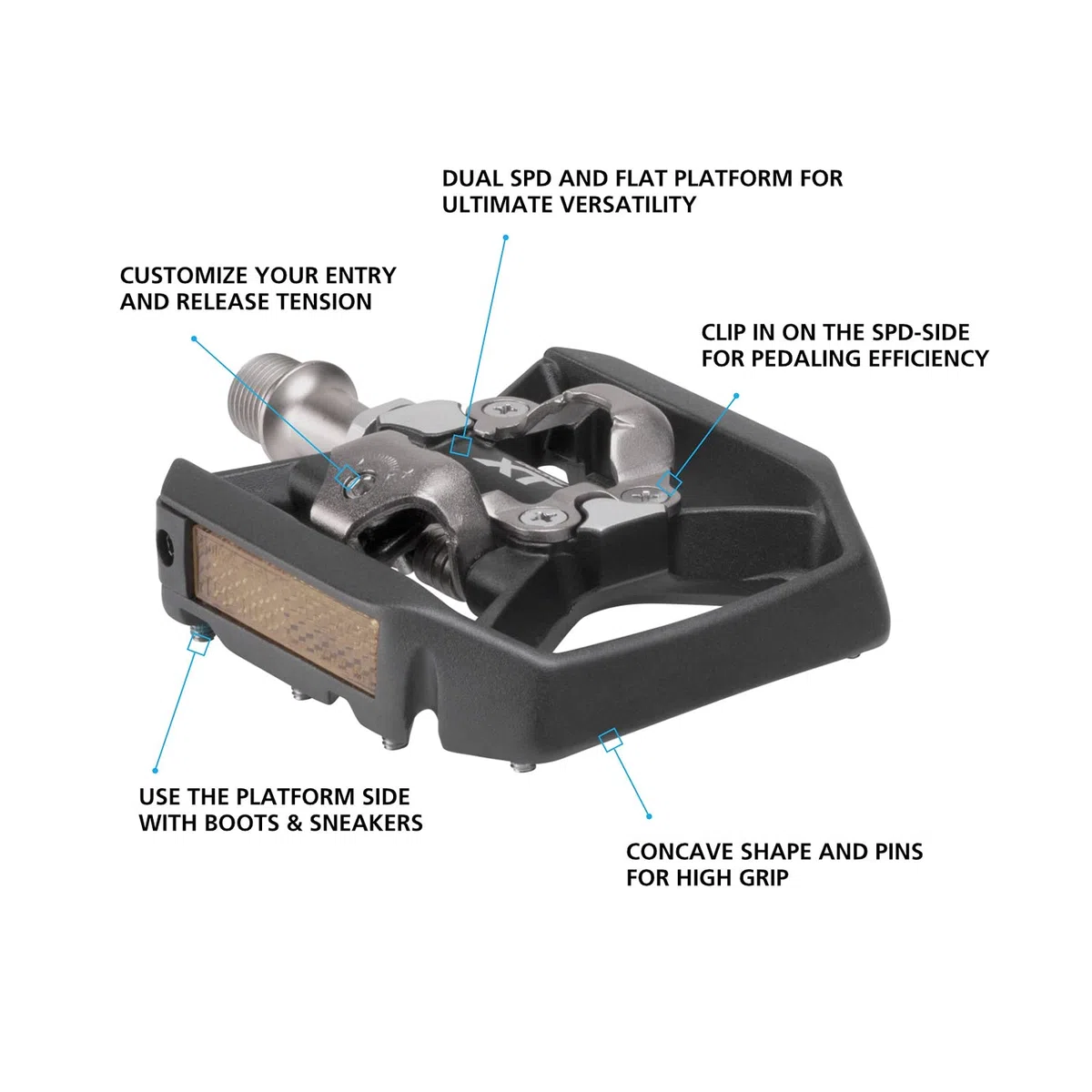Shimano Deore XT PD-T8000 XT MTB SPD Trekking Pedals