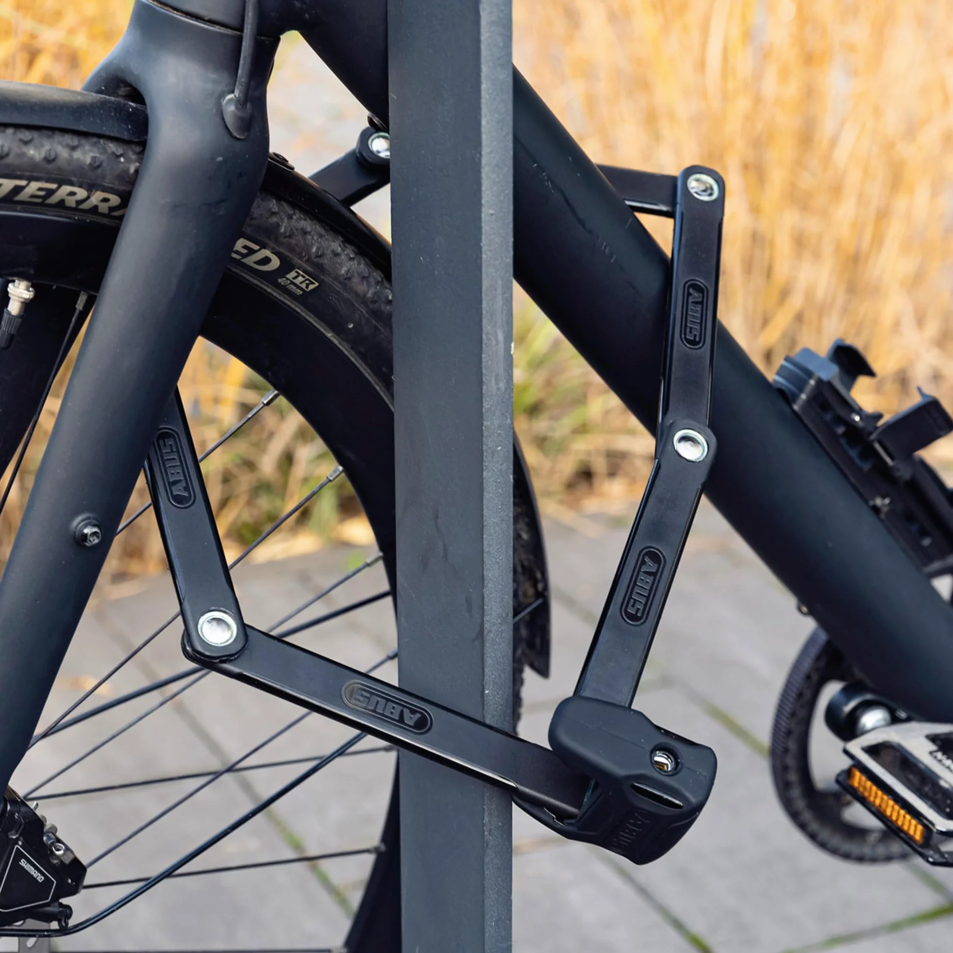 ABUS Bordo - Candado plegable de 6000 K con bolsa de bloqueo ST, candado de bicicleta con cilindro XPlus para alta protección contra manipulaciones, nivel de seguridad ABUS 10