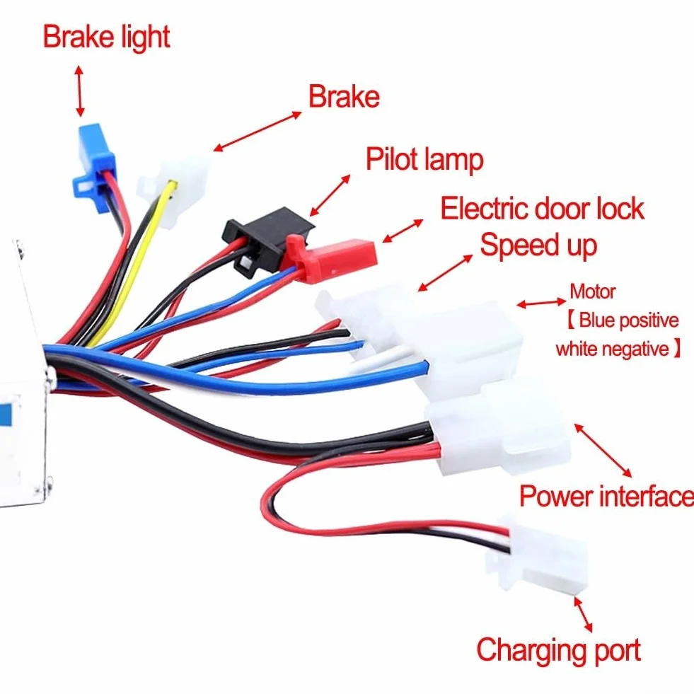 Kit de motor de velocidad de bicicleta, kit de conversión de scooter eléctrico de 24 V 250 W con agarre de goma suave para bicicletas, scooters, triciclos (controlador de 24 V 250 W)