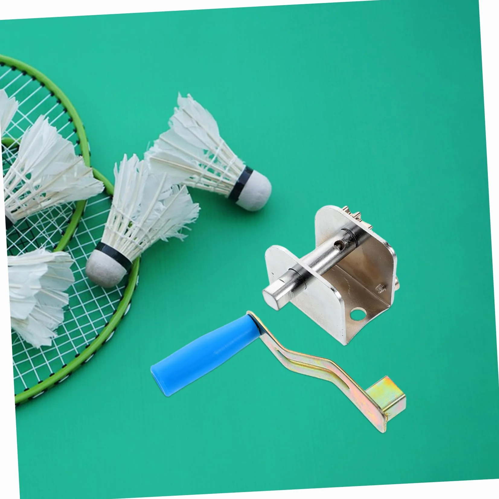 Tensor Manual para Red de Voleibol y Bádminton, Acero Resistente Ajustable