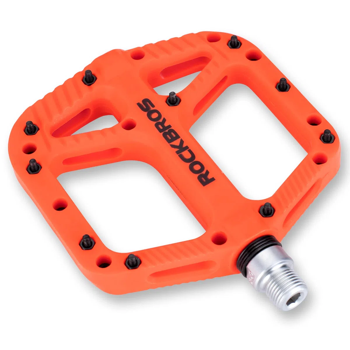 ROCKBROS Pedales Bicicleta, Pedales de Nylon para MTB BMX Bicicleta Carretera, Plataforma Grande Antideslizantes Ligeros, 9/16 Pulgadas