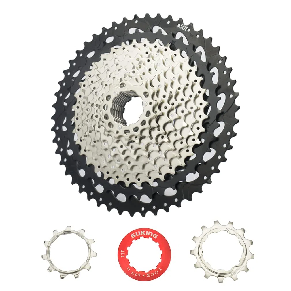 CYSKY Cassette de 11 velocidades 11-25T/11-28T/11-32T/11-36T/11-40T/11-42T/11-46T/11-50T/11-52T Cassette Apto para Bicicleta de montaña, Bicicleta de Carretera, MTB, BMX
