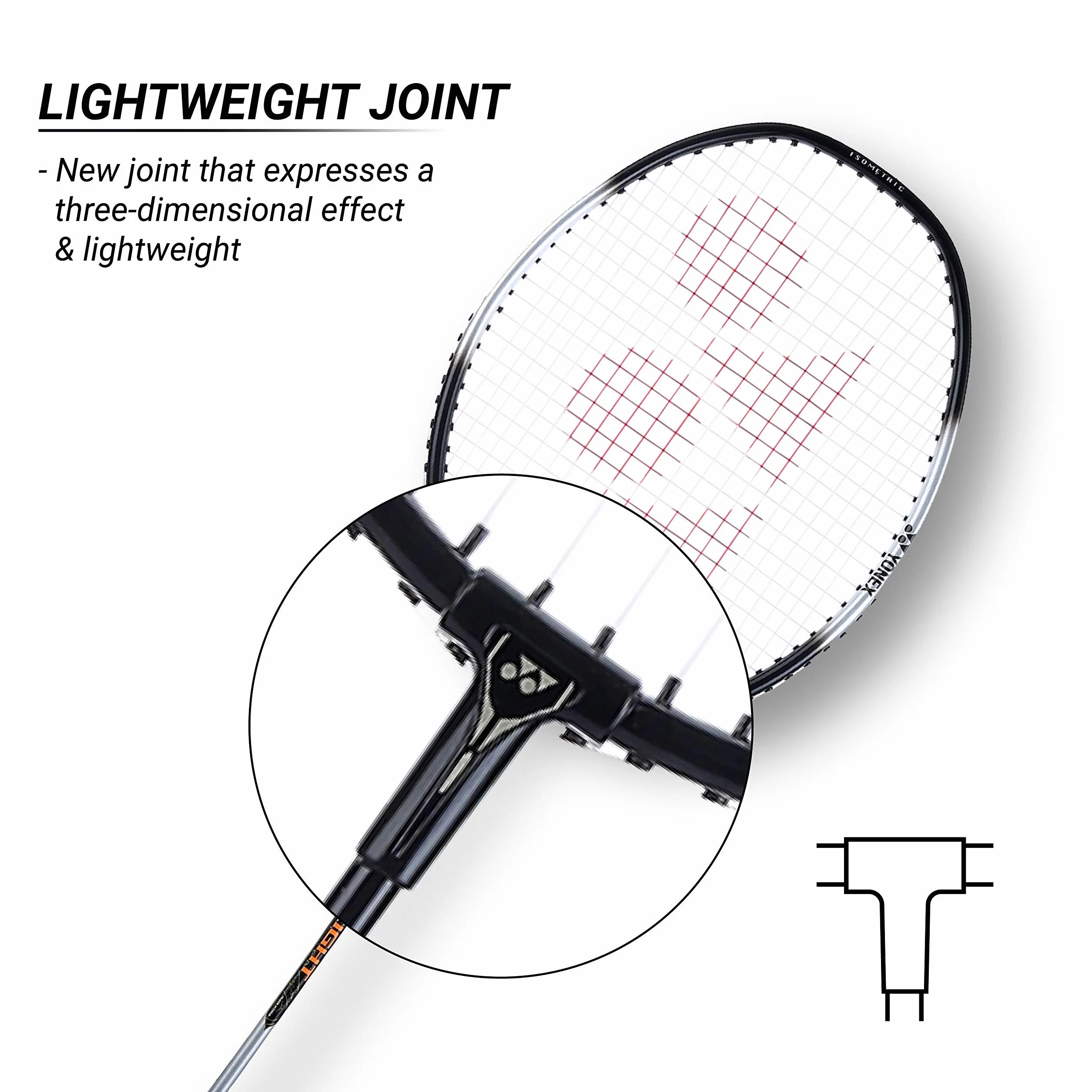 YONEX ZR 100 LIGHT Raqueta de bádminton aluminio negro