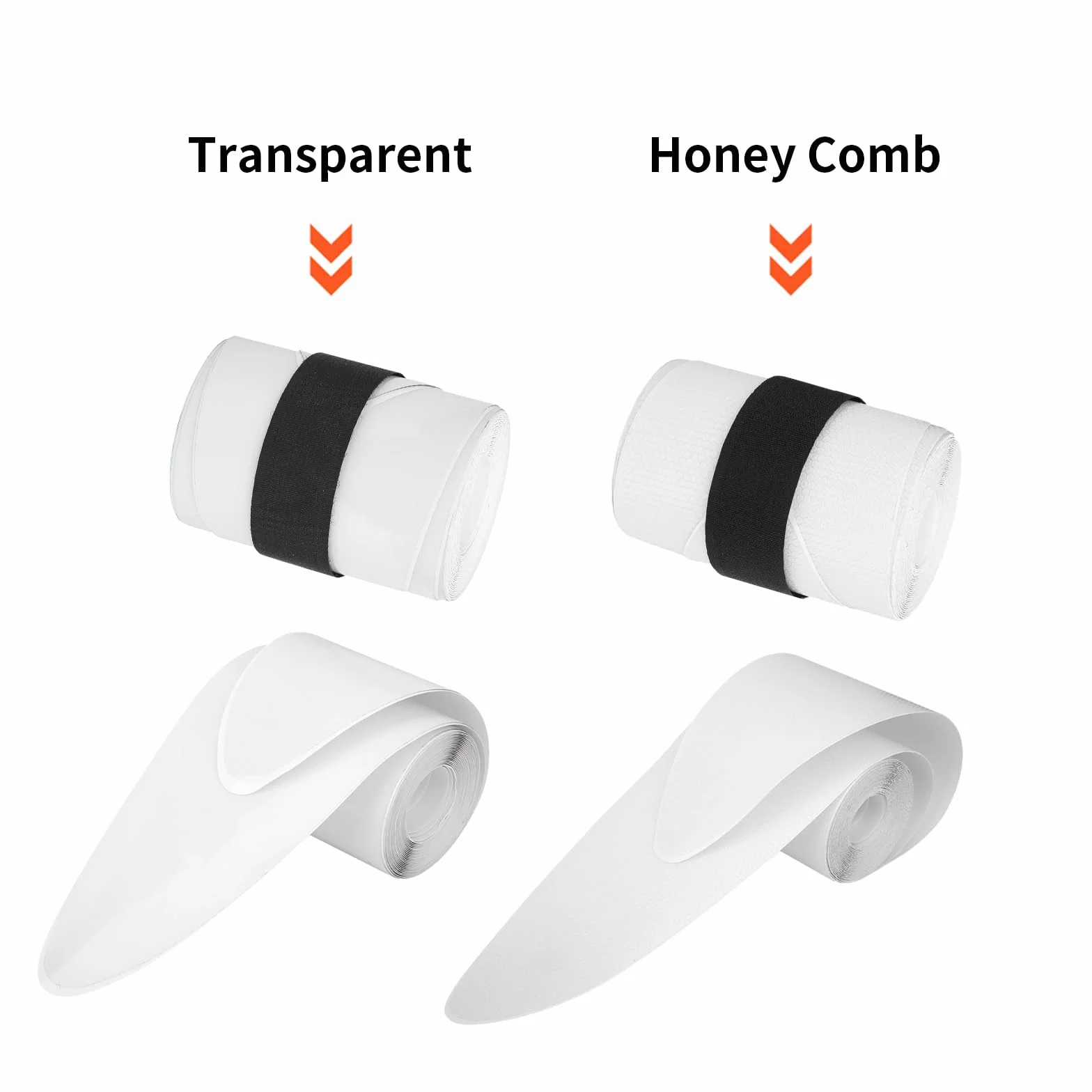 BORDSTRACT 2 PCS PVC Paddle Board Rail Tape 3.5" x81.9" Stand Up Paddle Board Rail Savers Surfboard Edge Protection Tape Transparent Honey Comb Design