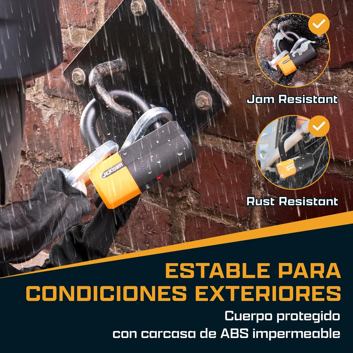 PBL110 Candado bici u de alta resistencia con 5 llaves, Arco de acero resistente a cortes de 18 mm, Resistente a la intemperie | Candados en U motocicletas, bicicletas