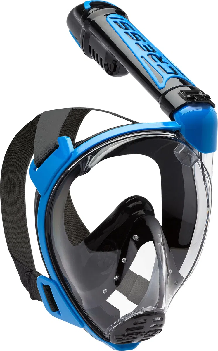 CRESSI Duke Full Face Snorkel Dry Mask - Large Vision Full Face Mask with Snorkel Dry, Unisex