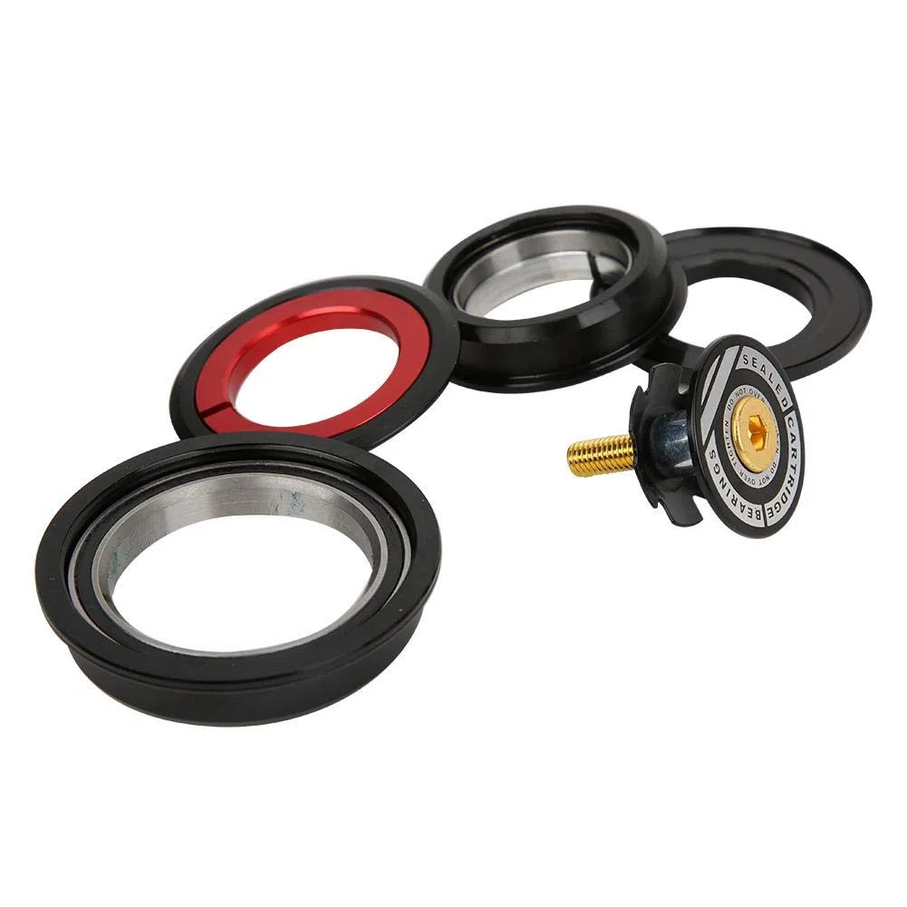 Regun Bicicleta Rodamiento de dirección de Bicicleta Headset, Horquilla cónica de aleación de Aluminio Tubo Recto 44/55 mm, Bicicleta de Carretera MTB Accesorios de Ciclismo