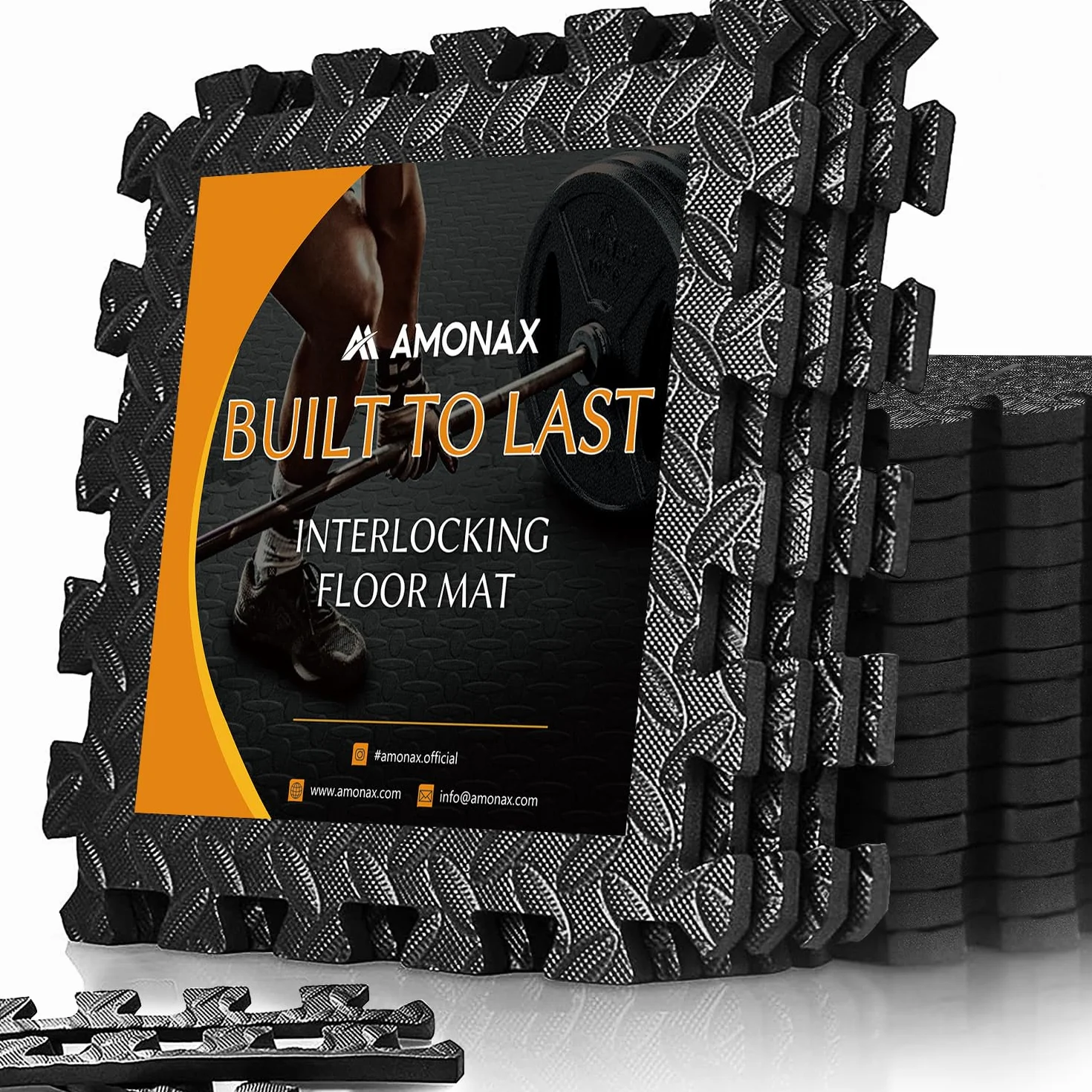 Amonax Suelo Gimnasio Moqueta Puzzle Esterilla Fitness Tatami Baldosas Piso Garaje
