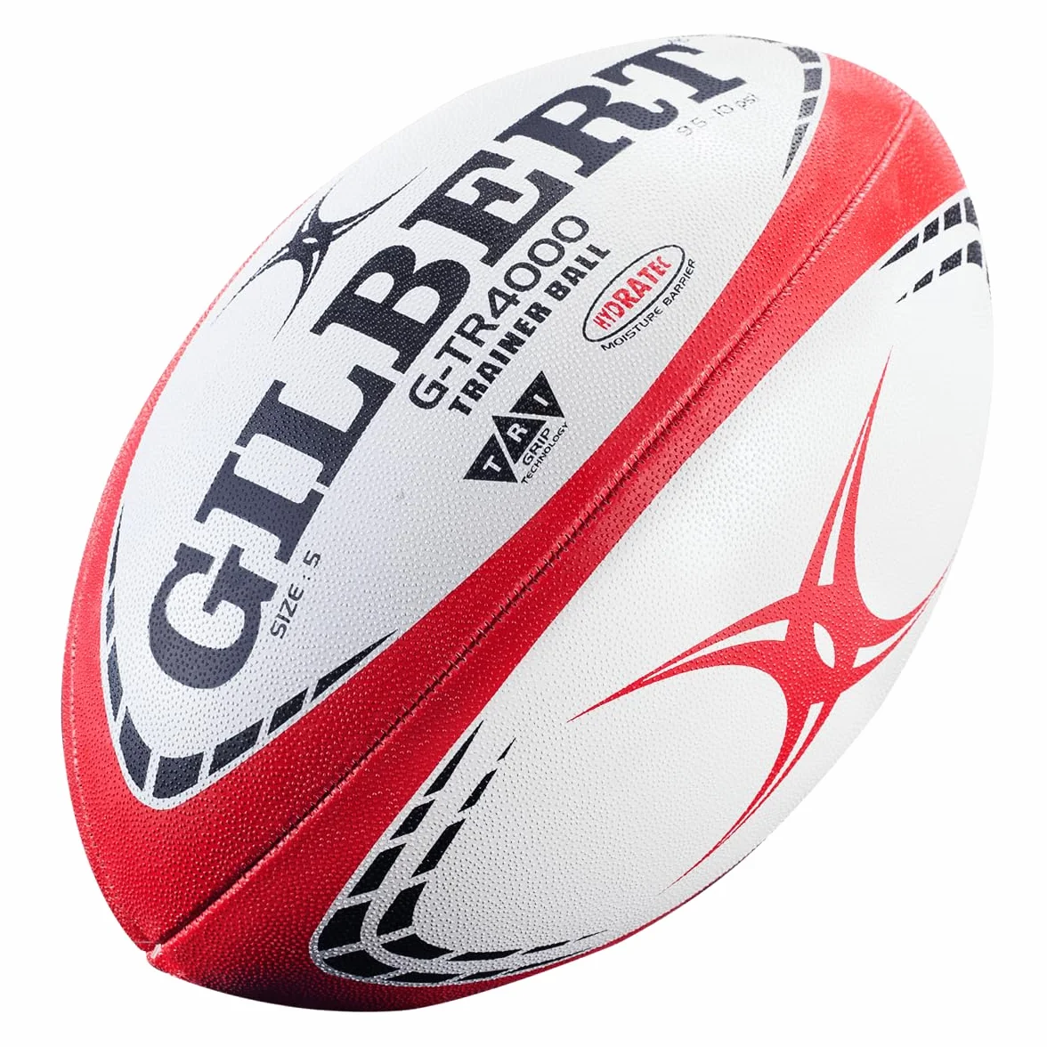 Gilbert G TR4000 Balón Rugby, Unisex Adulto, Rojo, 5