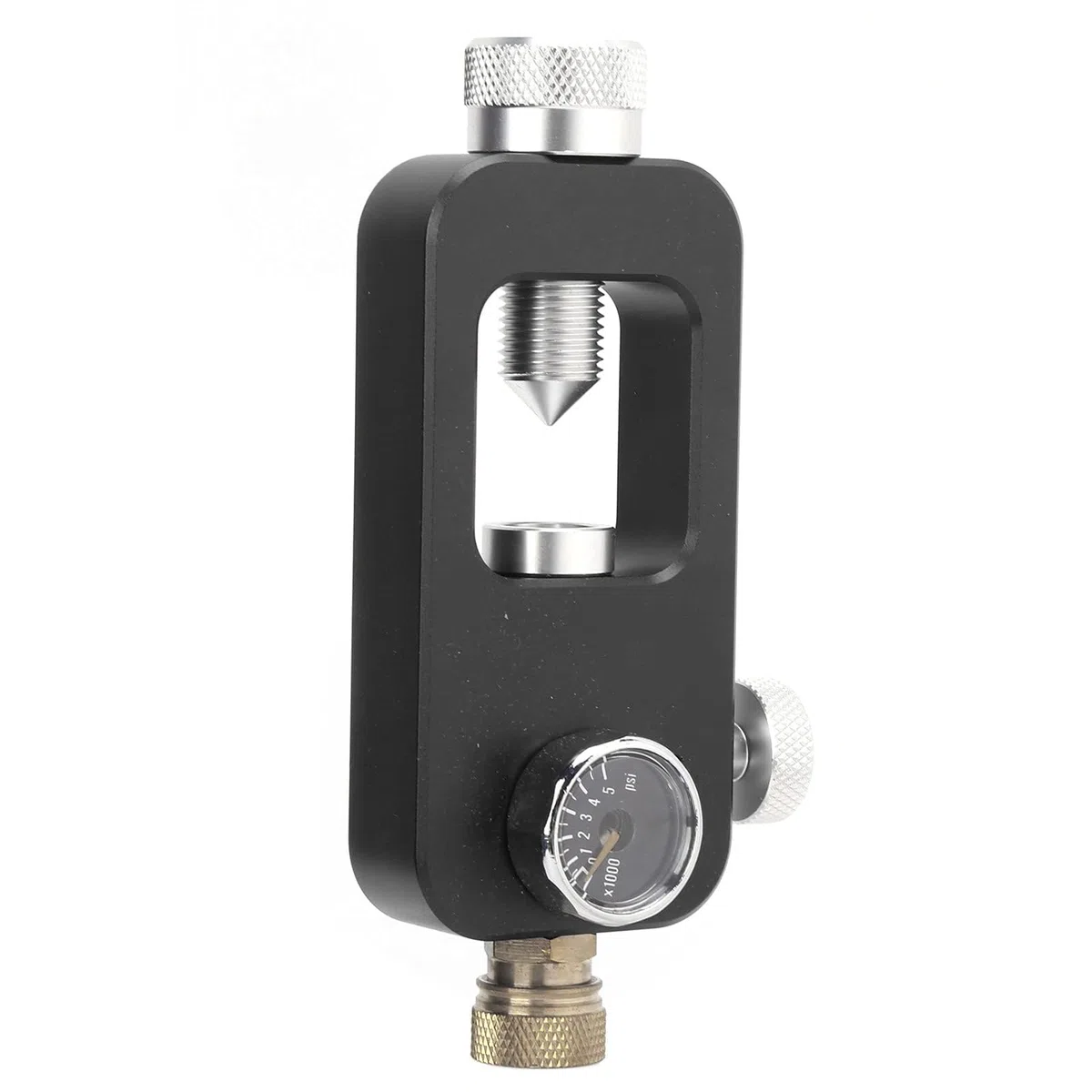 DIDEEP Buceo Buceo Llenar Tanque Adaptador Adaptador de Buceo para Equipo de Buceo, Botella Grande a Pequeña 8MM Manómetro 0.5L 1L