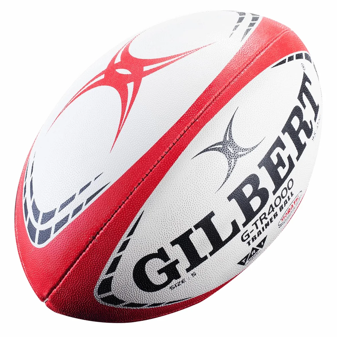 Gilbert G TR4000 Balón Rugby, Unisex Adulto, Rojo, 5