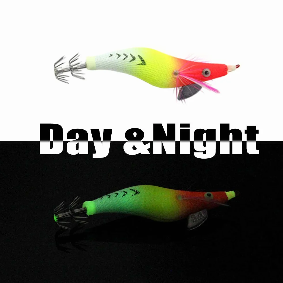Croch 10 Piezas Señuelo Luminoso Pesca Camarones Cebo Calamar Sepia Pulpo
