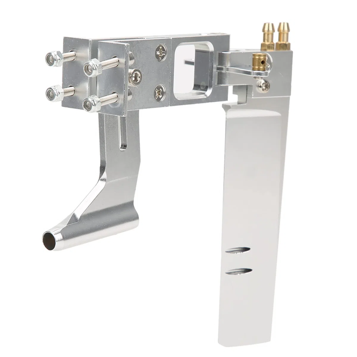Agatige Conjunto De Timón De Barco RC, Eje Flexible De Aleación De Aluminio De 0,2 Pulgadas con Juego De Soporte Conjunto De Timón Integrado De 4,3 Pulgadas Piezas De Barco RC para El Sistema De Eje