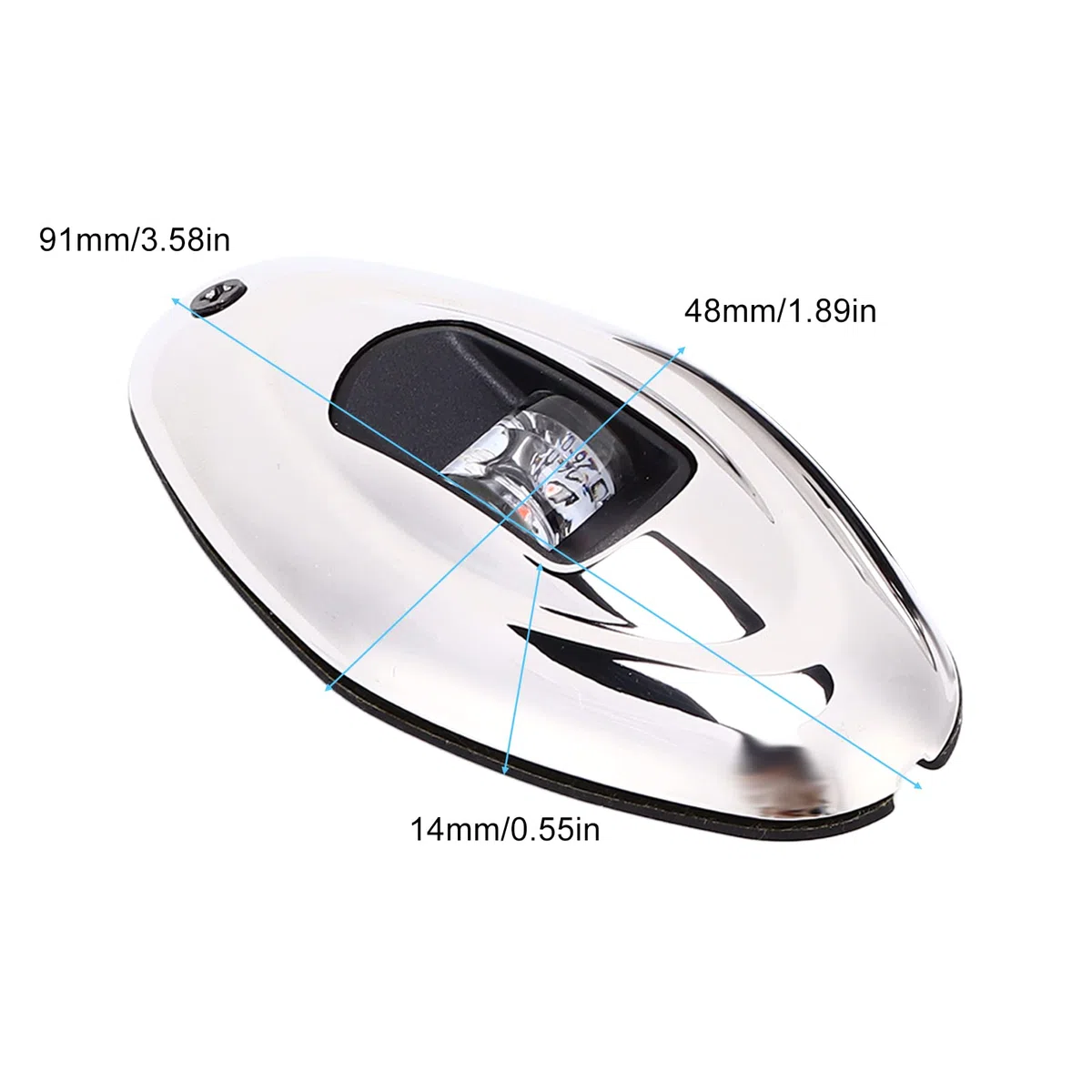 Luz de Navegación para Barco LED Verde Rojo IP66 Impermeable 1 Milla Náutica Visibilidad Vela Señal Proa Lámpara Accesorio Marino para Pontones Yates