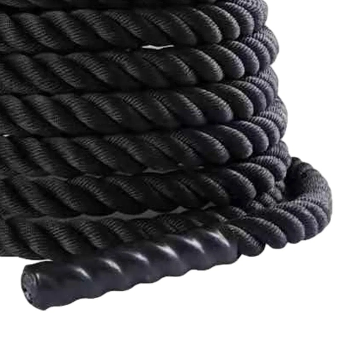 Cuerda de Batalla Cuerda de Ejercicio Cuerda de Escalada Duradera Cuerda de Entrenamiento Ejercicio Cuerdas Pesadas, 25 mm x 2.8 m Negro