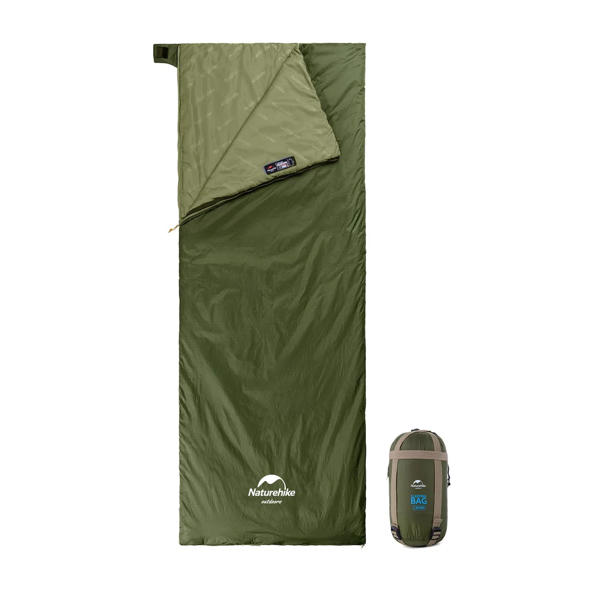 Naturehike - Saco de Dormir de Verano Ultraligero (760 g) - sobre Ligero y portátil, Bolsa de Dormir de 3 Estaciones, Impermeable, cómodo con Bolsa de compresión
