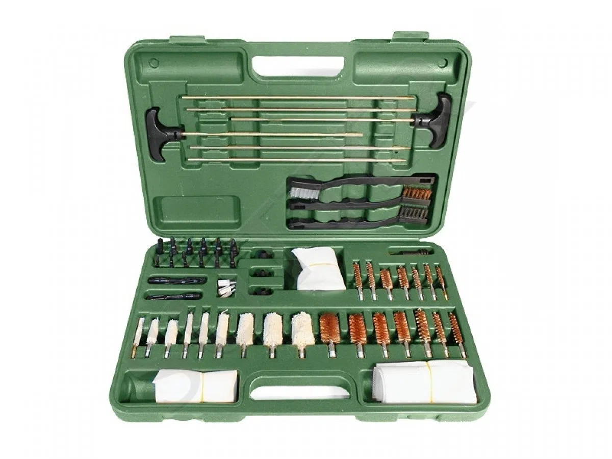 SUTTER Amplio Kit de Limpieza de Armas Universal Premium, Set de Limpieza para Pistola, Accesorios para el Cuidado y la Limpieza de Armas de Calibre