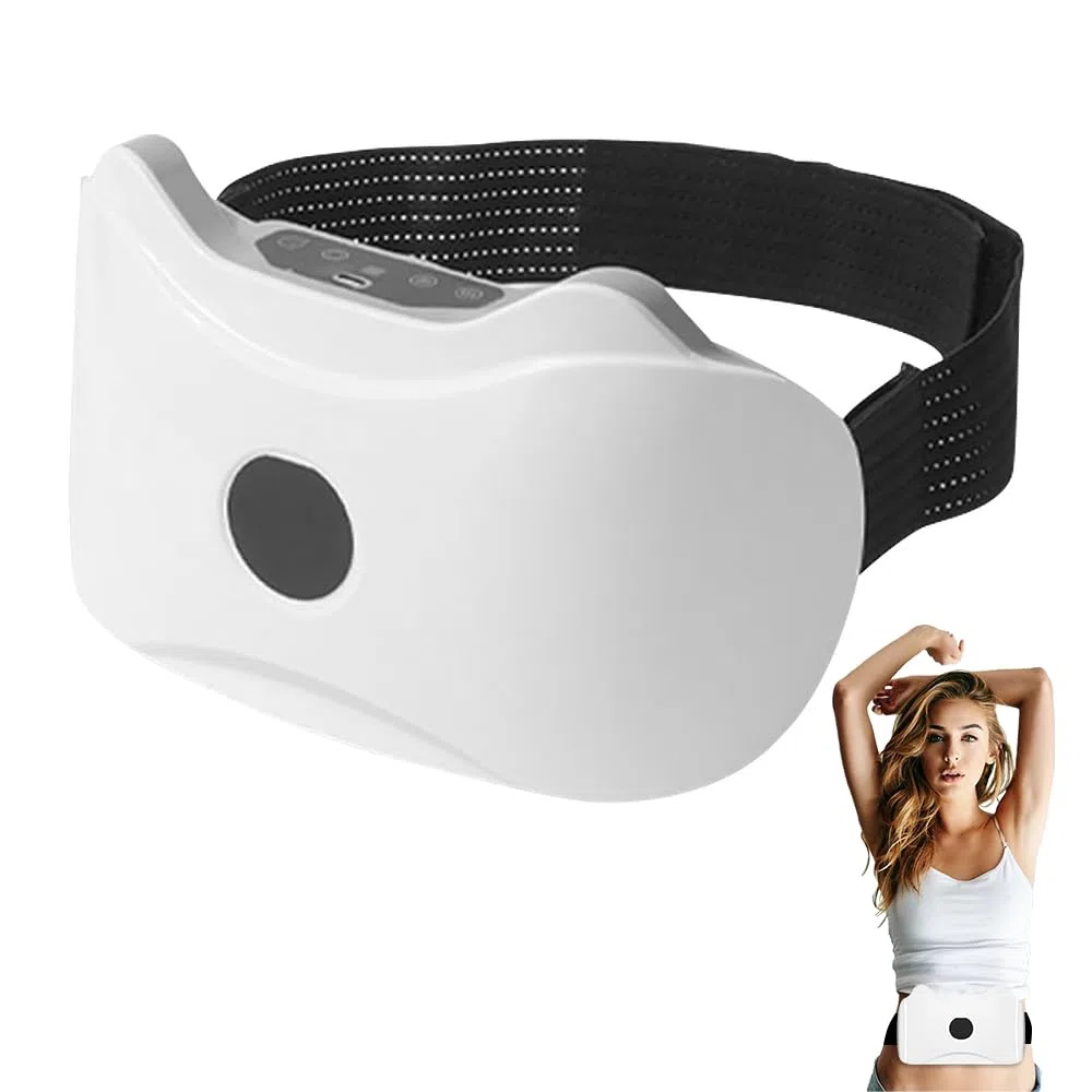 Máquina Reductora De Grasa Abdominal, Masajeador abdominal inalámbrico eléctrico, Cinturón Vibratorio Inalámbrico, para Waist Trainer, Relajación en Oficina, Hogar y Postparto