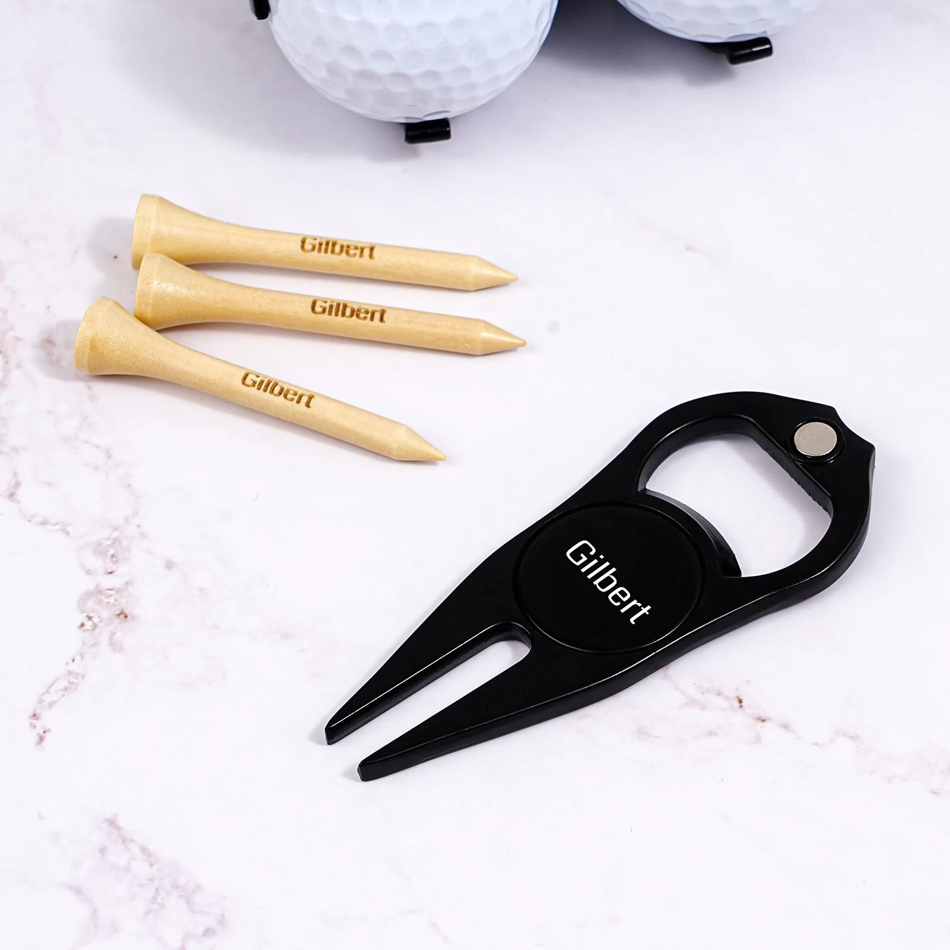 Juego de Accesorios de Golf Personalizados, Juego de Regalo Personalizado, Tees de Golf Grabados, Herramientas de césped, Marcador de Pelota, Regalos para golfistas