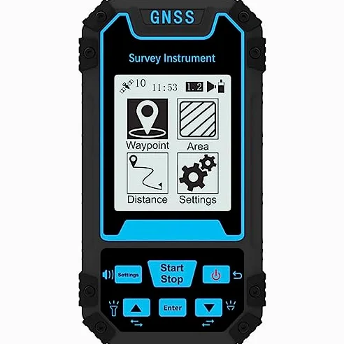 Dispositivo GPS de mano para navegación de alta precisión, medición de coordenadas, edición de ruta y seguimiento de altitud, ideal para topografía en bosques, tierras agrícolas, montañas, mineras y