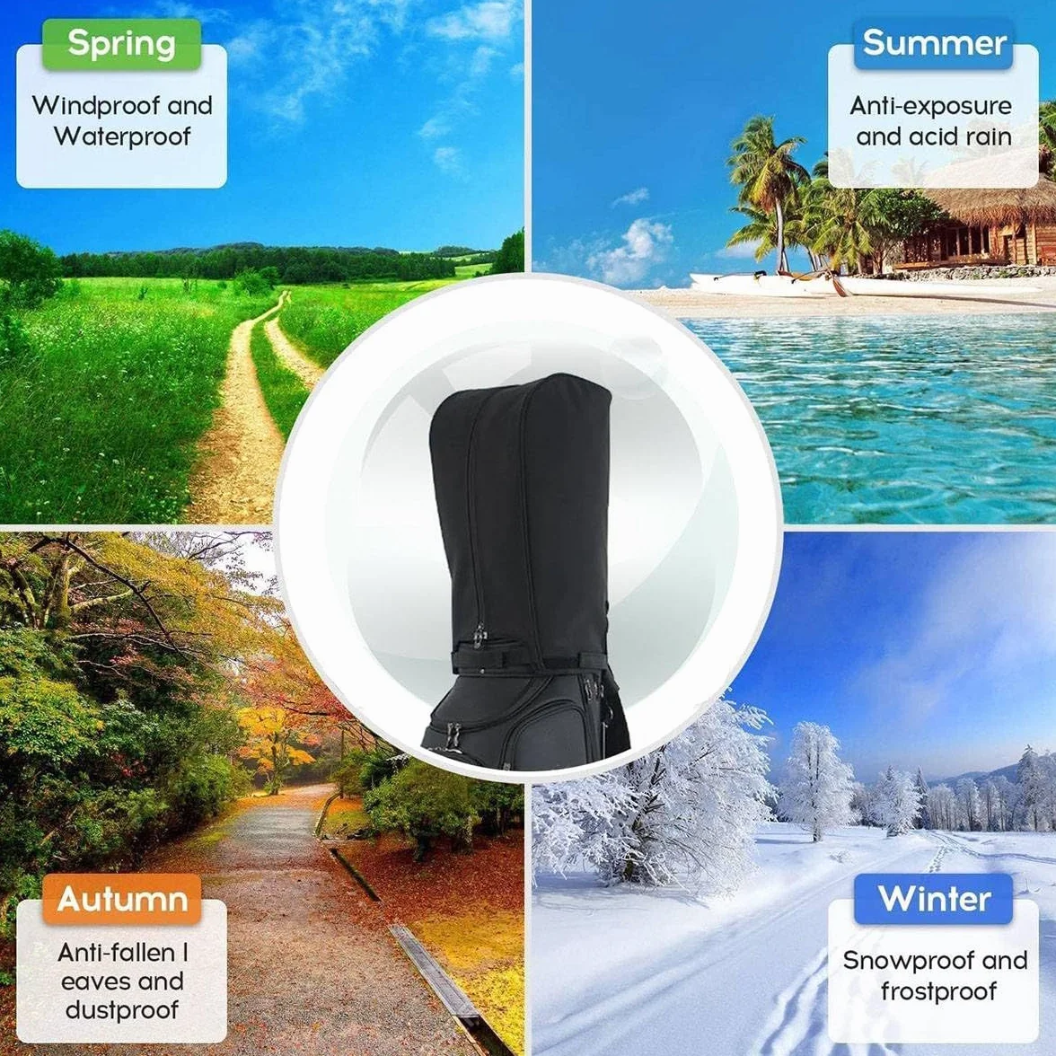 Capucha para Lluvia para Bolsa de Golf, Cubierta Impermeable para Bolsas de Viaje y Carrito