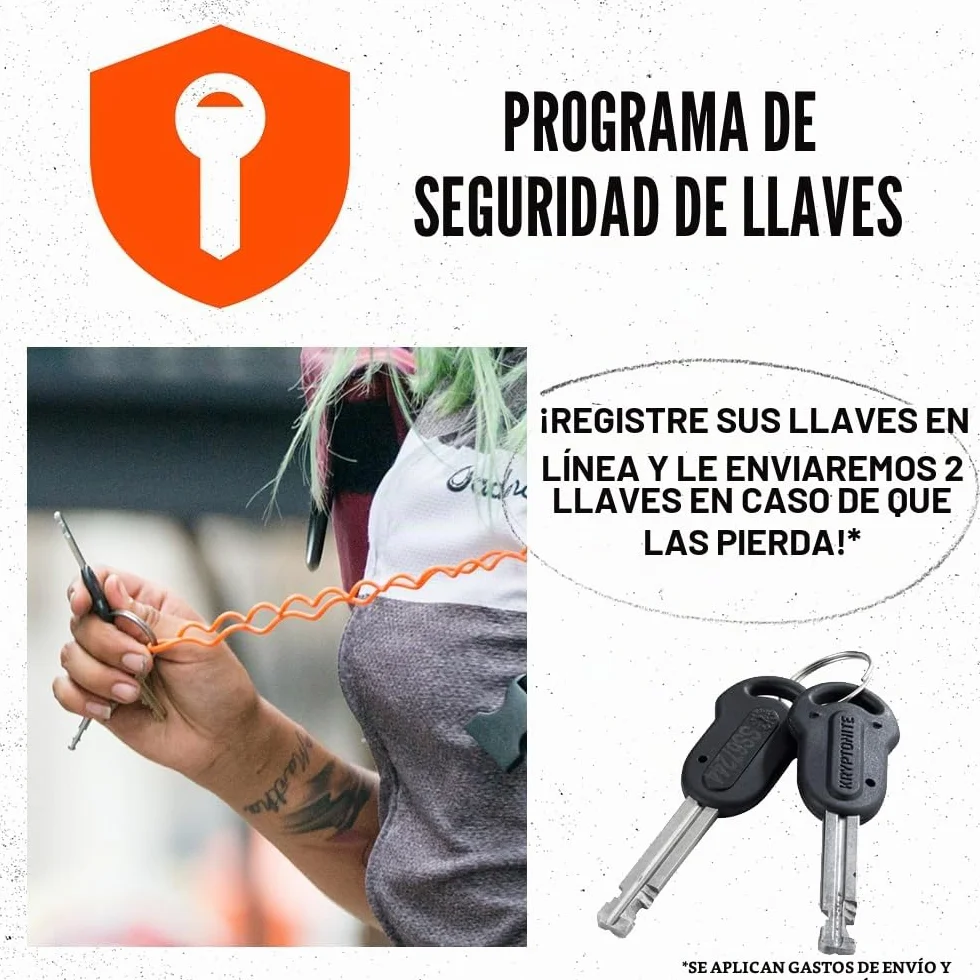 Antirrobo U KryptoLok Mini 7-8.2cmx17.8cm Incuye Soporte