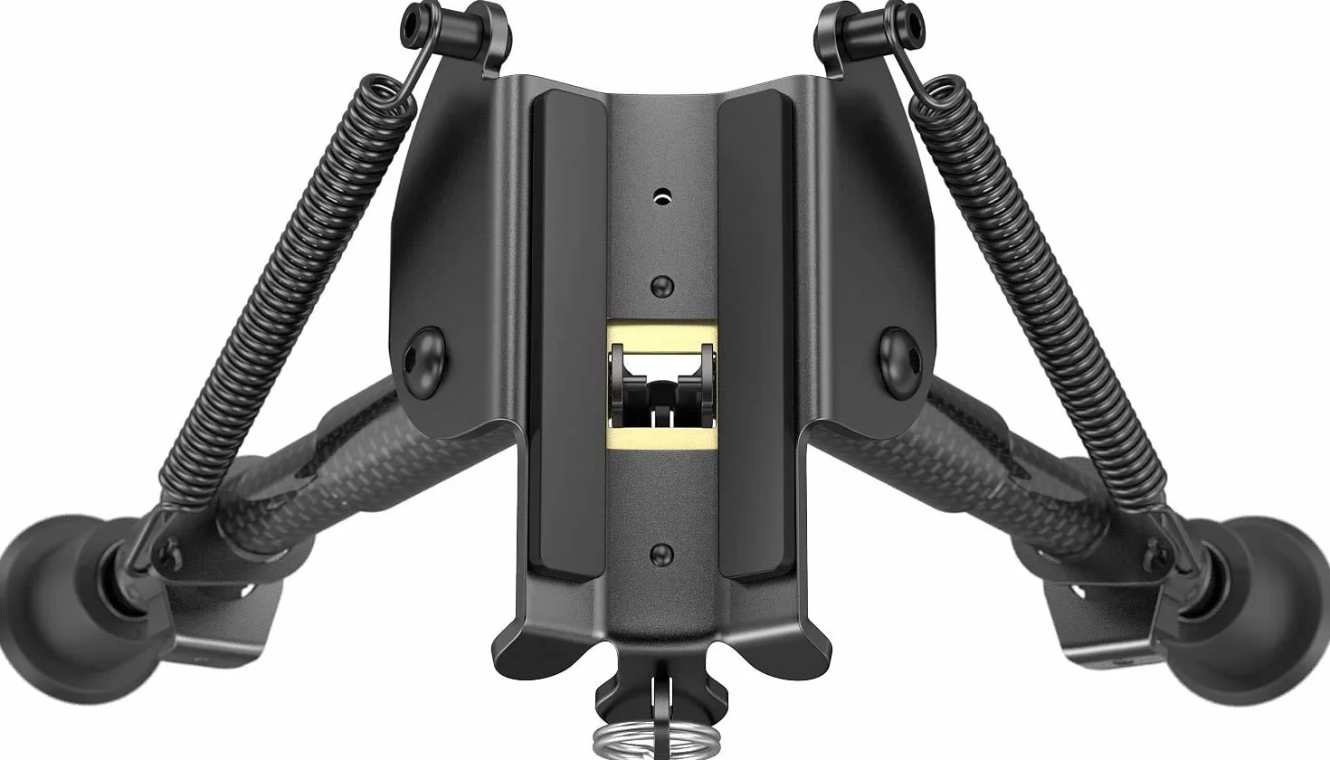 Feyachi Bípode de Rifle Fibra de Carbono 6"- 9" Extensible con Adaptador Picatinny, Bípode de Carbono para Caza