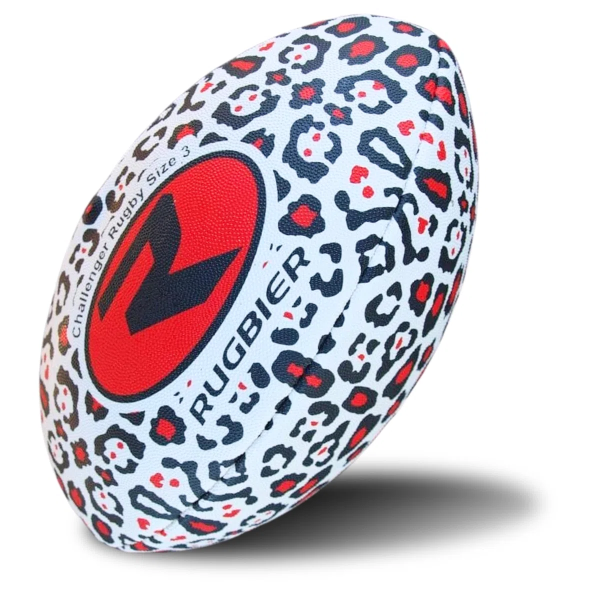 Balón de Rugby para Niños y Niñas T3 – Balón para Escuela - Iniciación y Entrenamiento - Diseño Exclusivo - Modelo Panther Red