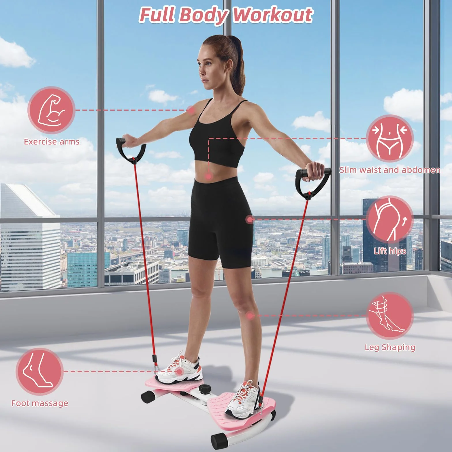 Waist Twisting Machine, Máquina de Torsión de Cintura, Disco Giratorio para Moldear el Cuerpo Para Mujeres Tabla Giratoria para Abdominales