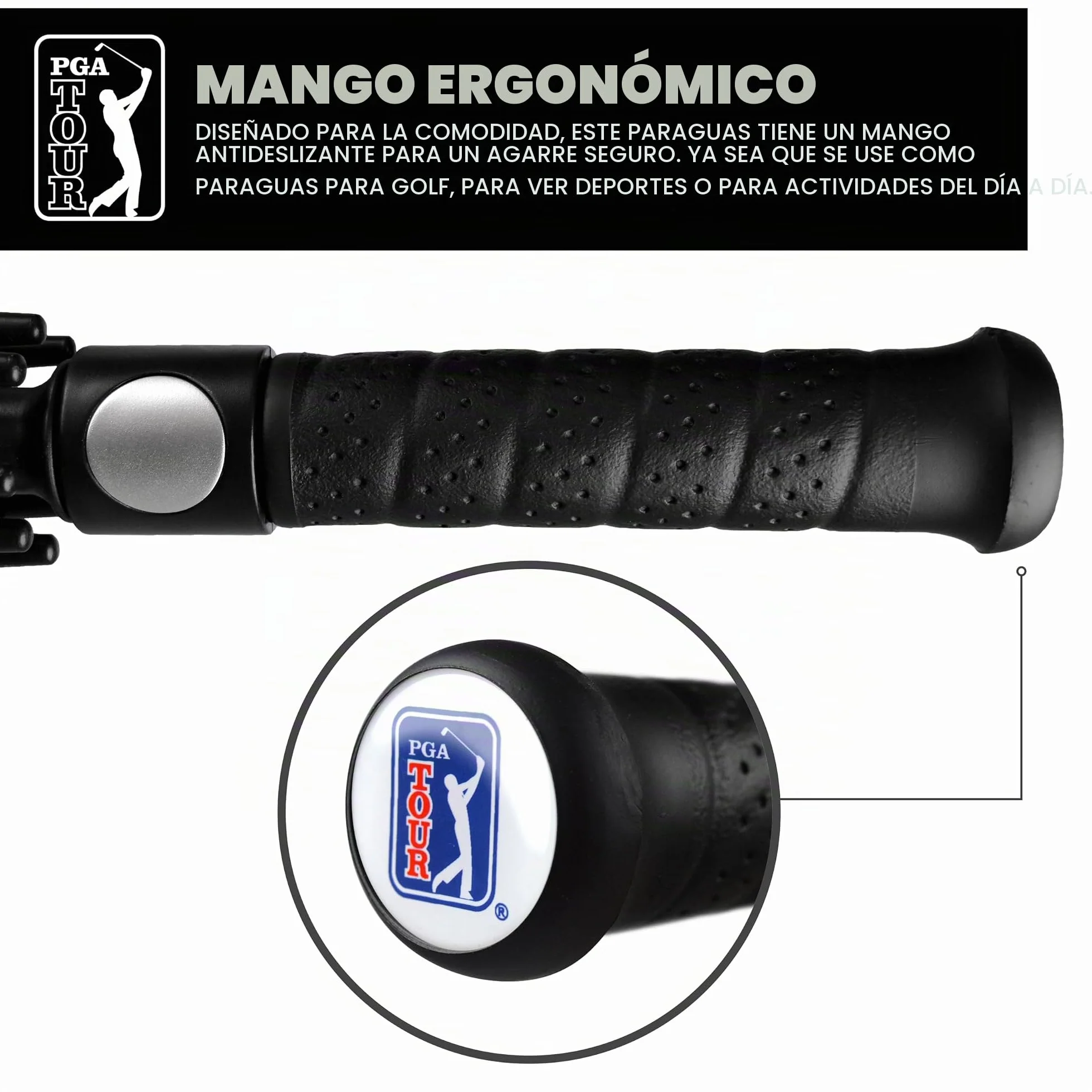 PGA Tour Paraguas resistente al viento golf 1,5 m