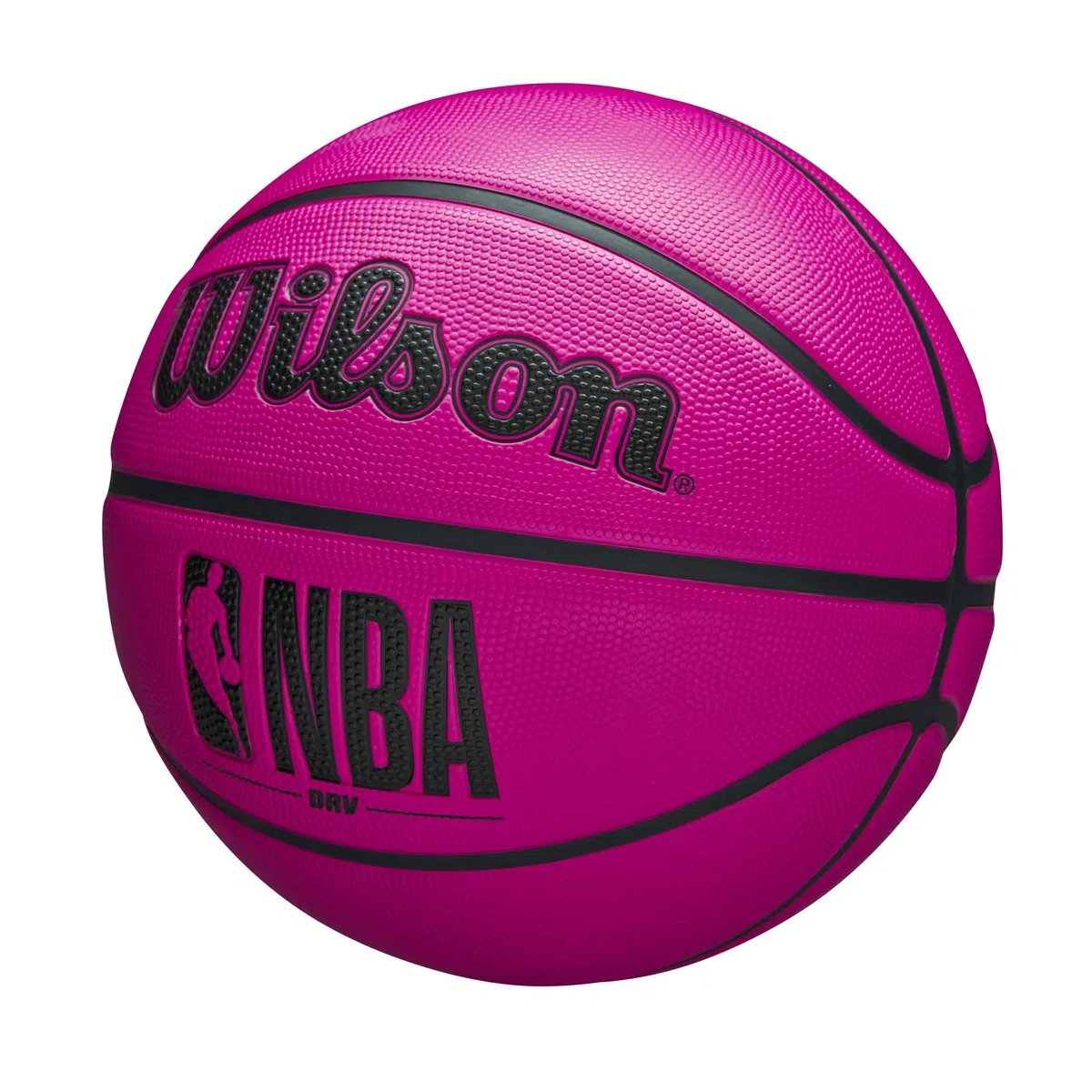 Wilson Balón de Baloncesto NBA DRV Rosa Tamaño 7 - Baloncesto Exterior con Alta Durabilidad y Excelente Agarre
