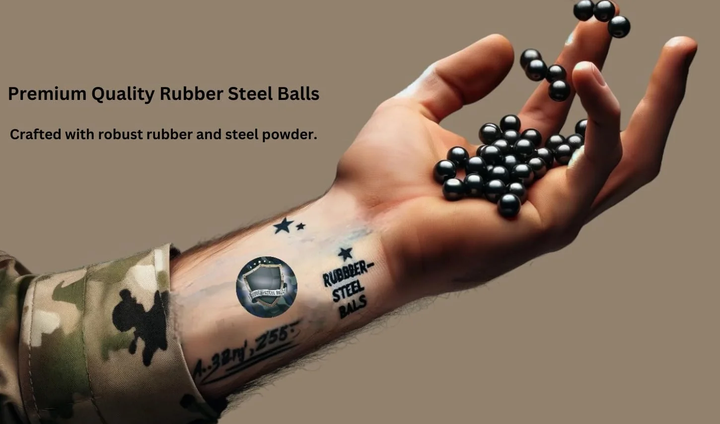 SSR 100 S-Style Premium Bolas de Paintball de Goma Dura Mixta 2.7 g para Pistolas de 50 Cal