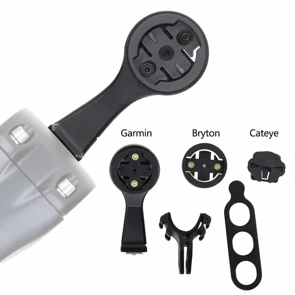 Soporte de computadora para bicicleta, extensor de manillar, montaje GPS para Garmin/VENGE SL7/Bryton