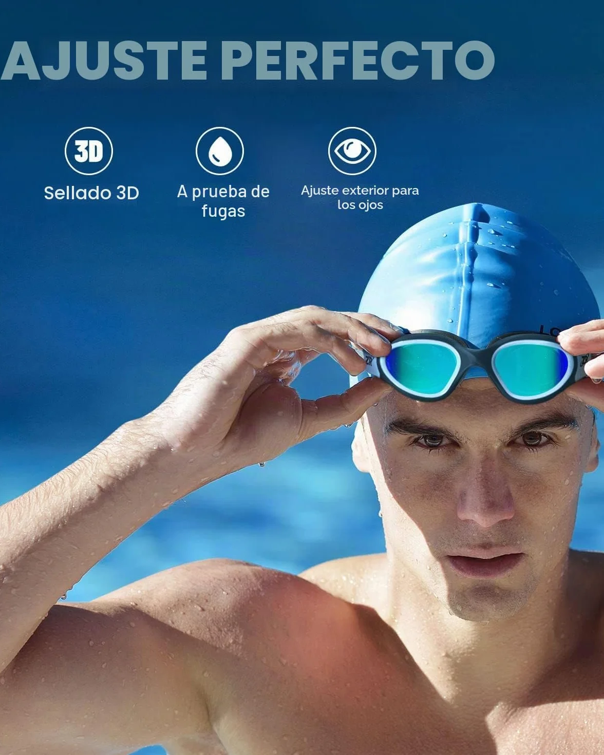 Gafas de natación polarizadas ZIONOR G1 anti niebla UV para adulto