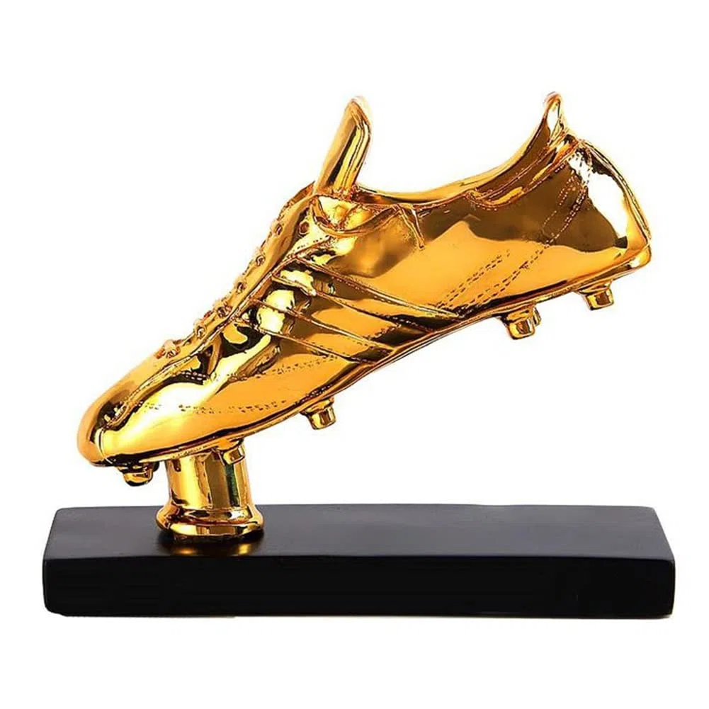 Trofeo Botas de Oro Replica Trofeos Copa Del Mundo Bota de Oro Premio Mejor Tirador Resina