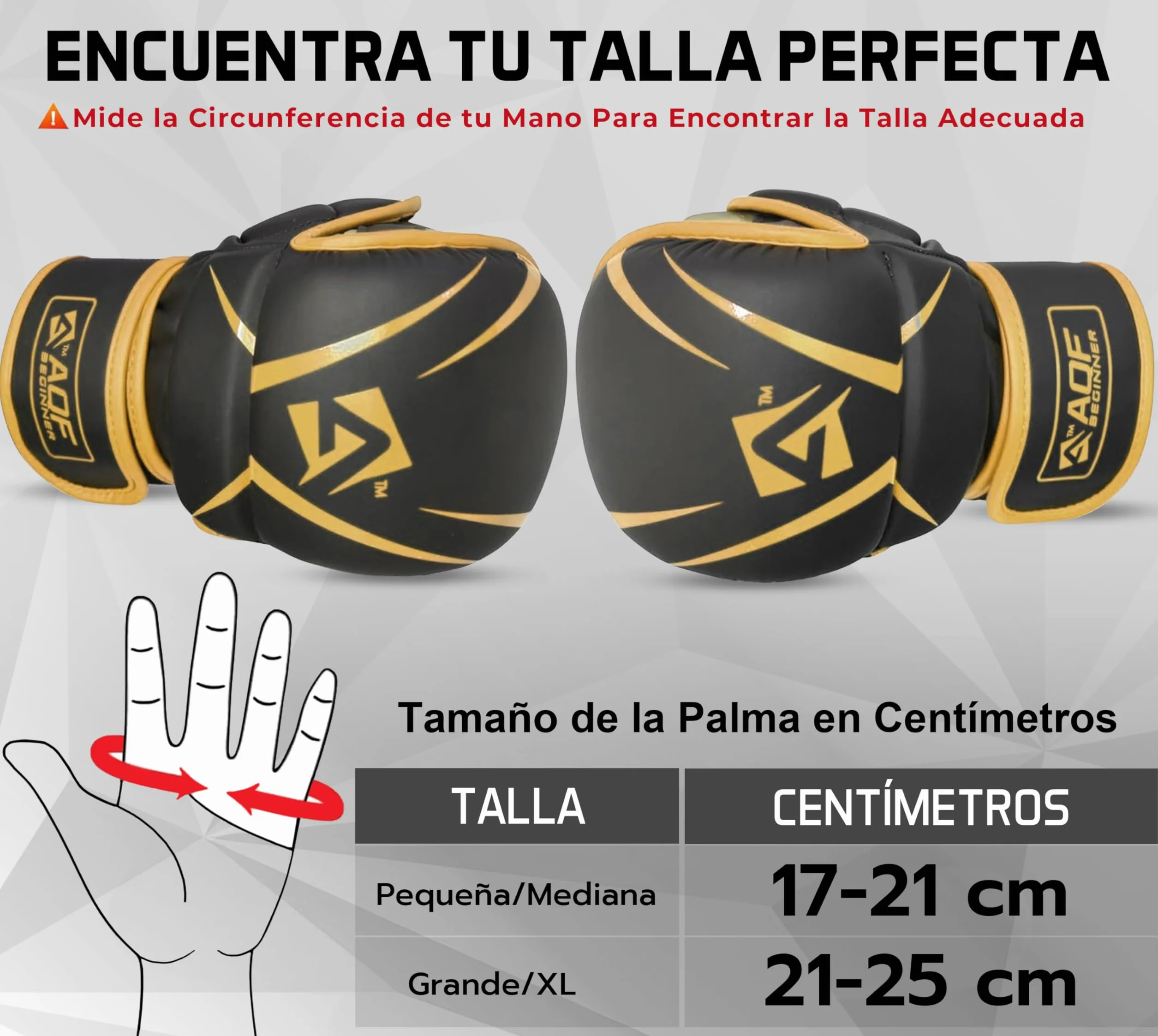 AQF Guantillas MMA, Diseño Palma Abierta Guantes Boxeo, Soporte Mejorado Muñeca, Acolchado Amortiguador, Ligeros Guantes MMA, Guantes Muay Thai para Entrenamiento, Kickboxing Y Karate