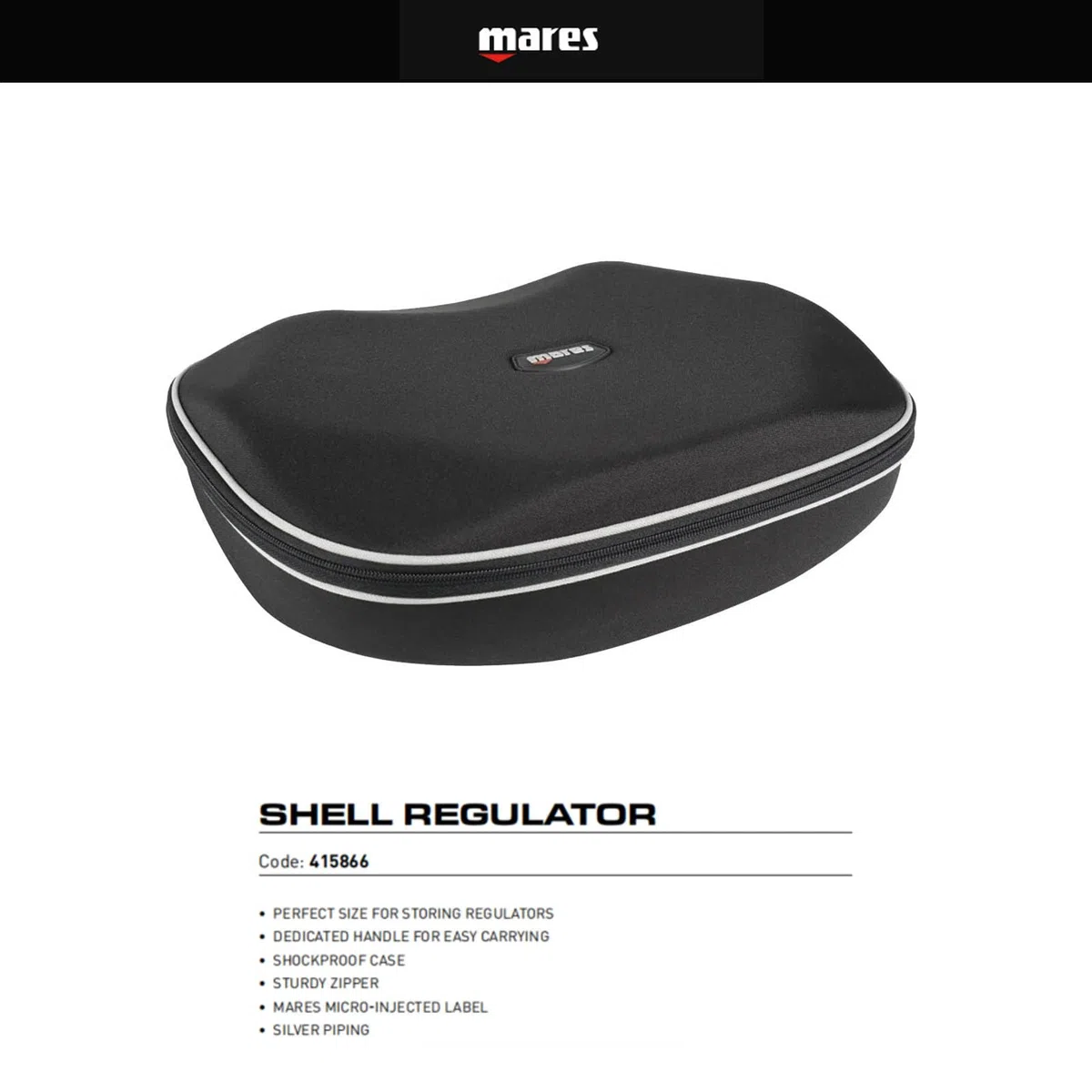 Mares Shell Regulator, Estuche para Reguladores, Unisex, Negro