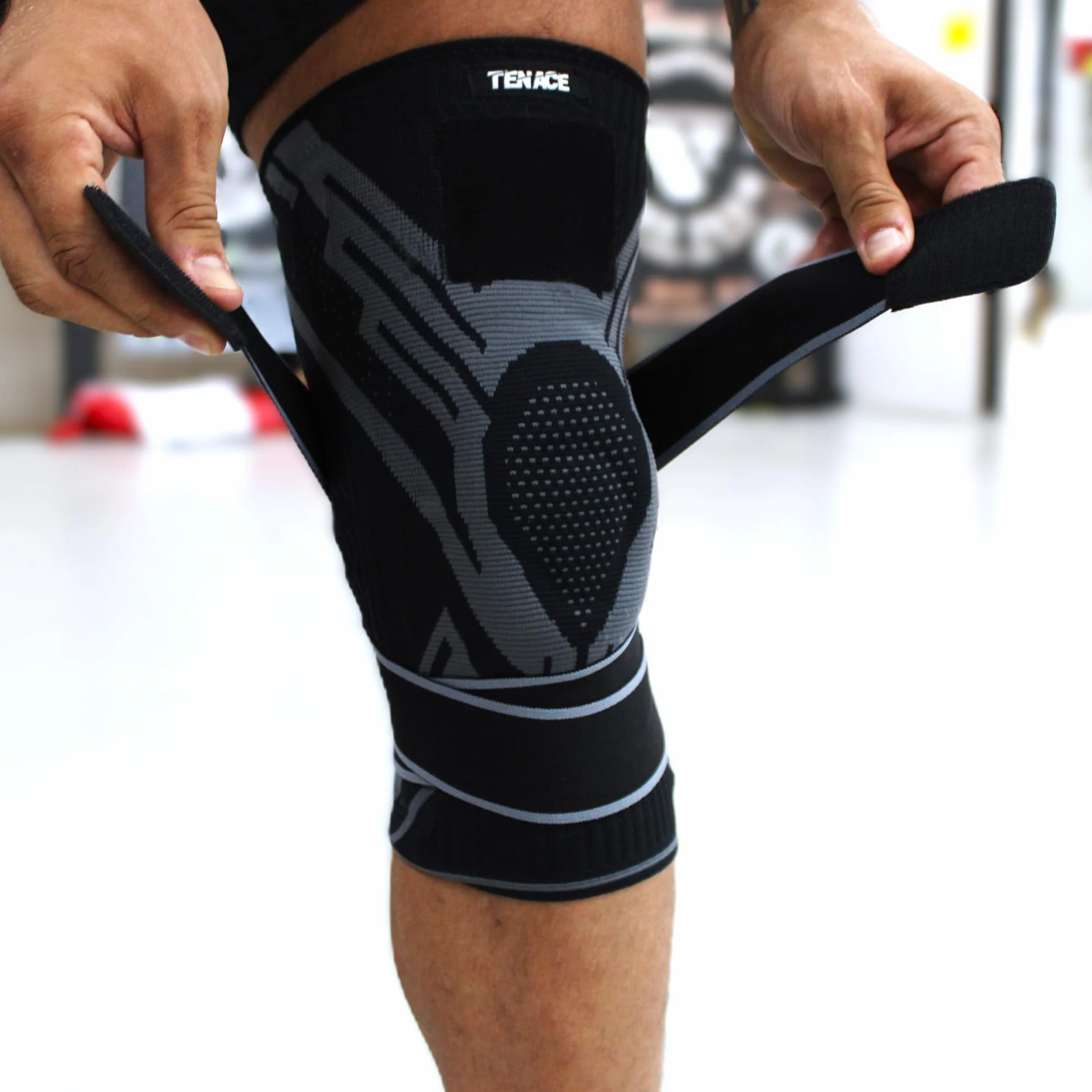 Tenace Rodillera Jiu Jitsu, Grappling - Protección Rodillas de Compresión y Acolchado MMA, BJJ, Muay Thai, Judo - Alta Durabilidad y Rendimiento Unisex (1, Negro, X-Large)