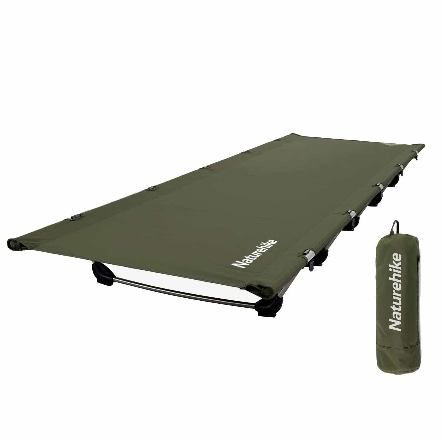 Naturehike Cama Plegable Compacta de Camping Portátil Ultraligera Fuerte y Resistente.Cómoda para Adultos y Niños.Acampar,Colchón de Aire,Viajes,Oficina,soporta hasta 150 kg.