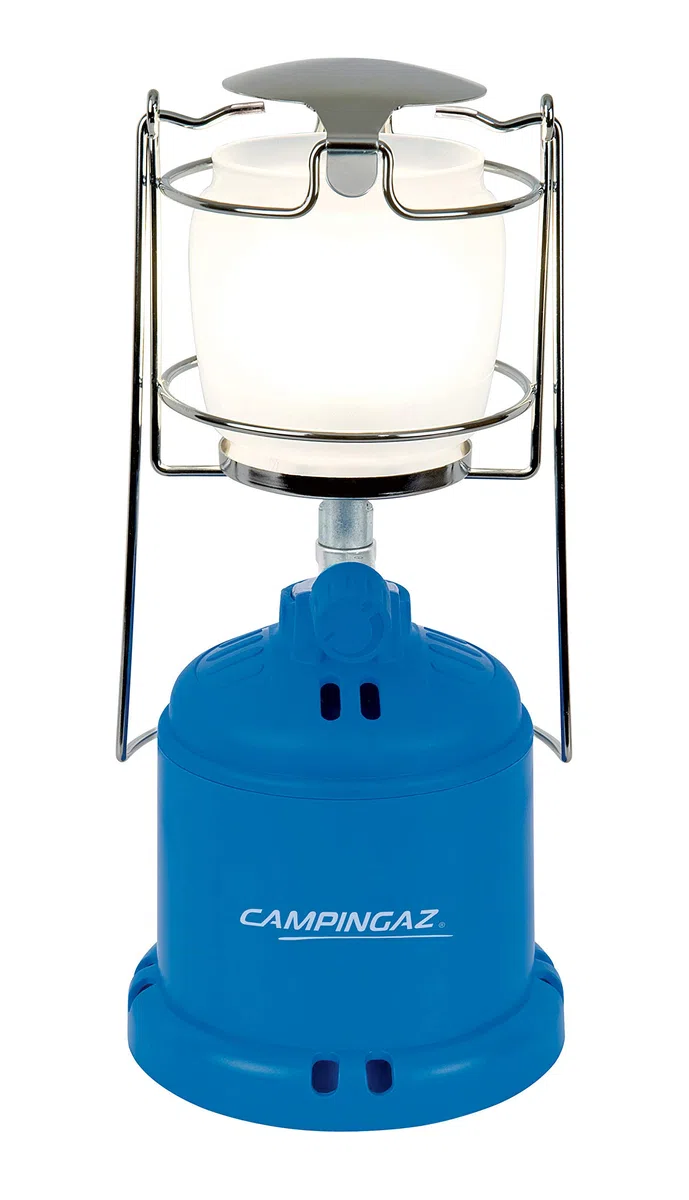 Campigaz - Lámpara de gas 206 L, linterna de camping portátil, 80 W, funciona con el cartucho perforable Campingaz C 206