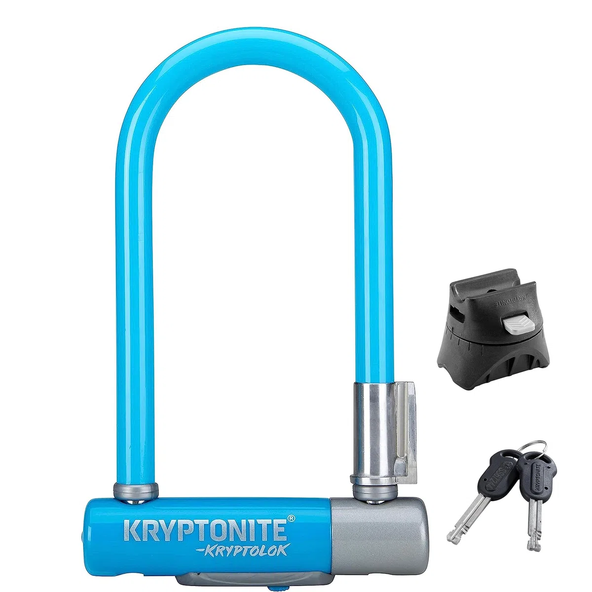 Kryptonite Antirrobo en U Kryptolok Mini-7 - Antirrobo de Bicicleta, Nivel de Seguridad 6/10, Diseñado para Resistir Las roturas, Dimensiones 8,2 cm x 17,8 cm, Color Naranja